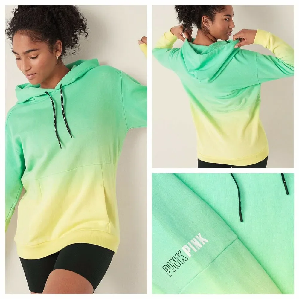 Vs Victorias Secret Pink Active Fleece Pullover Hoodie Sweater Top XS
